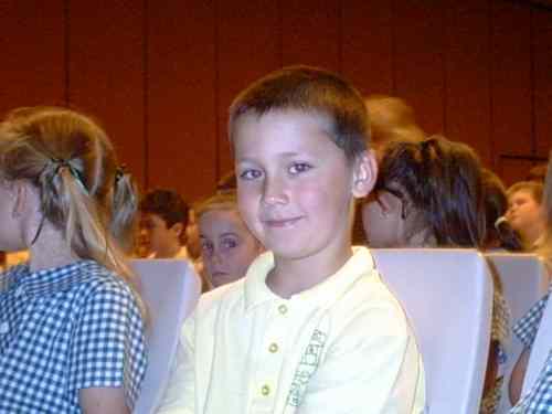 The award winning young star.... MY SON