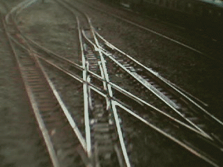 Crossing formation in `N'gauge (Finished trackwork)