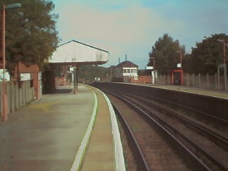 view from West end of up platform.
