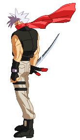 I don't know much about ninjas, so I've no idea what that red scarf is for.