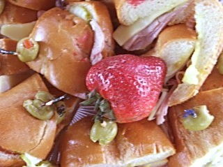After the games - we sample the great food . . . 