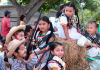 Children on parade float