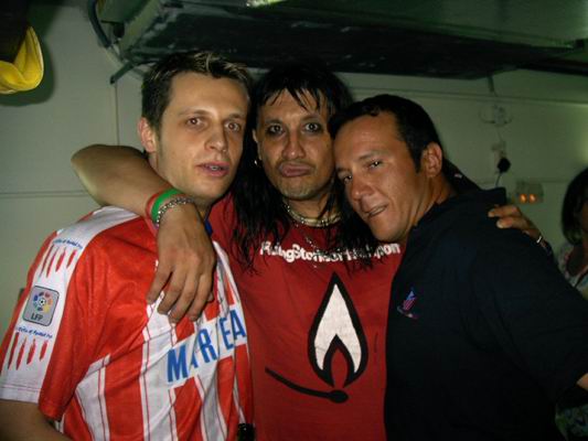 El presidente, el Mono Burgos y Montuenga.Aupa Atletic!!!