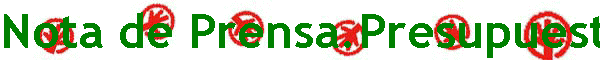 Nota de Prensa.Presupuestos G. del Estado