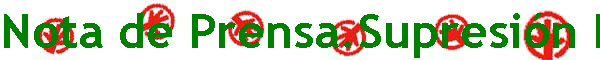 Nota de Prensa.Supresi�n IAE