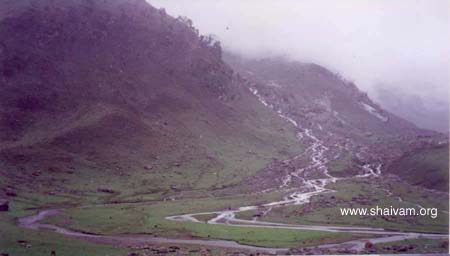 Beutiful Himalayan landscape during amarnAth yatra