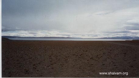 Holy lake mAnasasarovar near mount kailasham