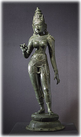 Metal statue of Goddess