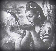 Lord shiva drinking poison and becoming neelakanta