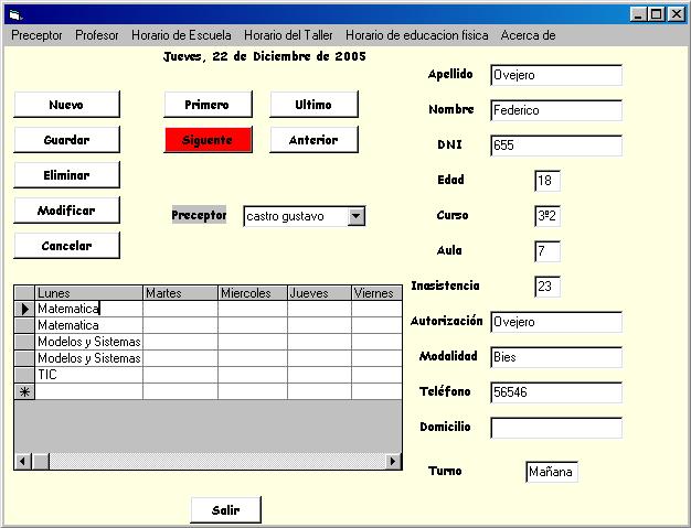 Proyecto de la Escuela