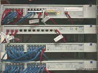 Main Network Cabinet --- Front View