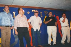 Representatives of winning teams