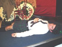 One dead gang member.