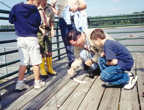 Fishing at Lake Crabtree