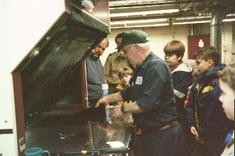 Webelos visit the News & Observer