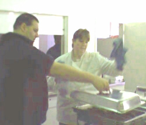 our busy kitchen staff