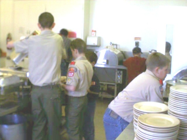 our busy kitchen staff
