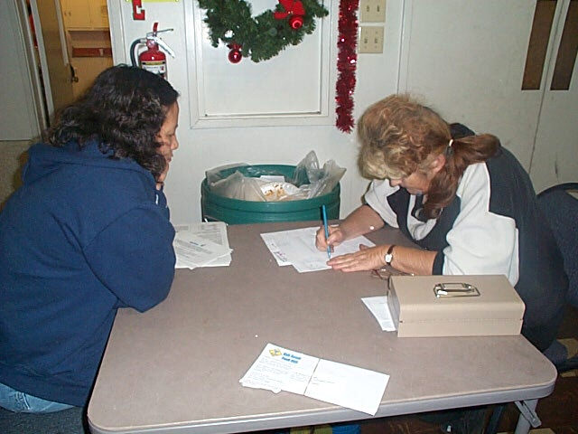 2002 Tree Pickup back at the Church