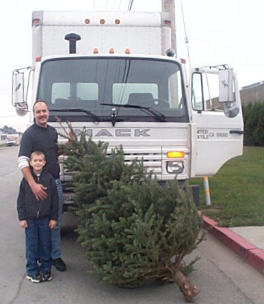 2002 Tree Pickup loading the trees