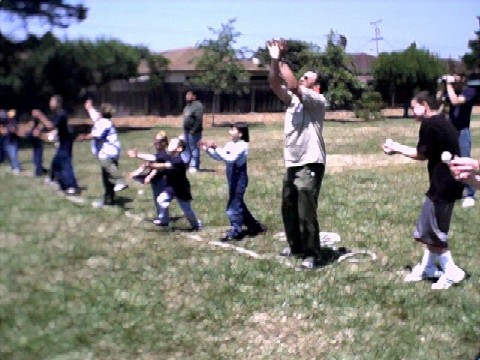 egg toss was fun for all ages