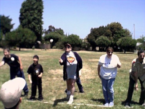 egg toss was fun for all ages