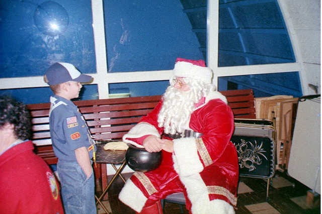 Santa visits the Pack