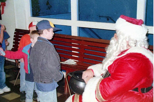 Santa visits the Pack