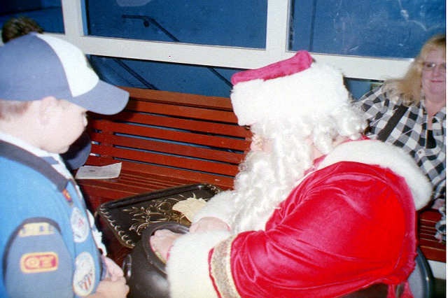 Santa visits the Pack