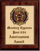 My first award.
