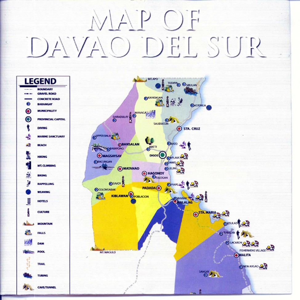 Padada Davao Del Sur Map Municipality Of Padada