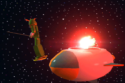 OK! let's go, that explosion's getting bugger....err bigger.