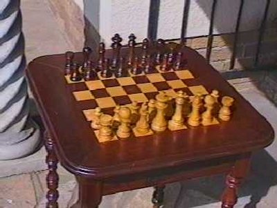 Skaaktafel met Skaakstel