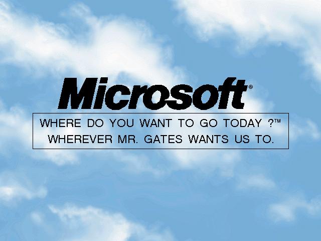 Waarheen moet Mnr Gates jou vandag neem?
