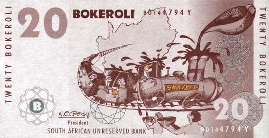 Nuwe Suid Afrikaanse R20-00 noot