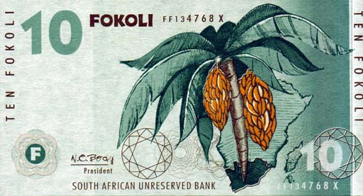 Nuwe Suid Afrikaanse R10-00 noot