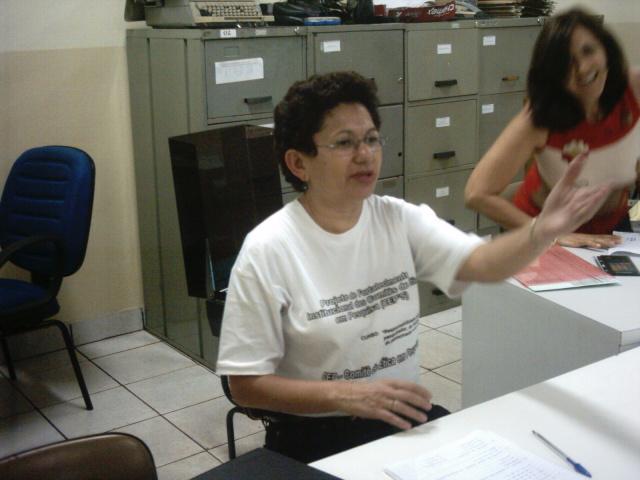 Professora Marlene, bi�loga e avaliadora do Supletivo Modular.