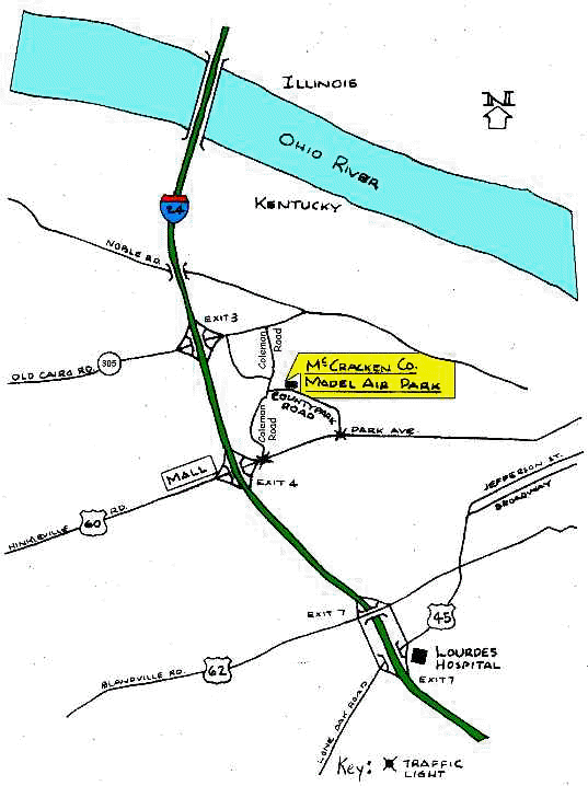 Directions to the McCracken County Model Air Park