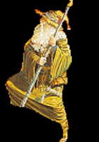 FIZBAN THE FABULOUS - AVATAR OF PALADINE - background is his constellation The Platinum Dragon