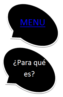 Oval Callout: �Para qu� es?

,Oval Callout: MENU