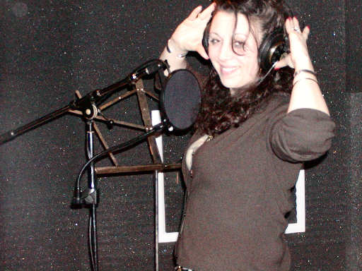  Dena Miller in the vocal isolation booth 