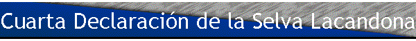 Cuarta Declaraci�n de la Selva Lacandona