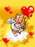 Cupido lanzando Flechas
