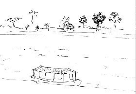 margem de lago na Baixada Maranhense