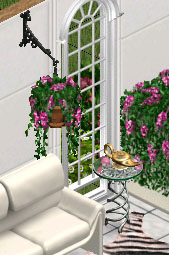Hanging Flora Vines and Arabian Nights Oil Lantern