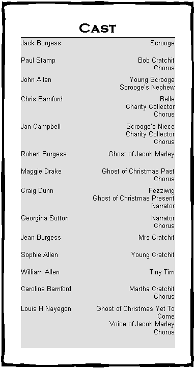 The Cast