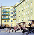 Ciudad de Bilibino en invierno