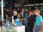 En uno de los pabellones.