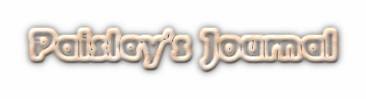 Paisley's Journal