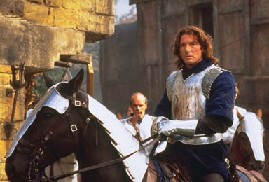 Lancelot riding in to save the day.