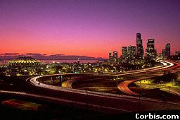 Skyline of Seattle at dusk
